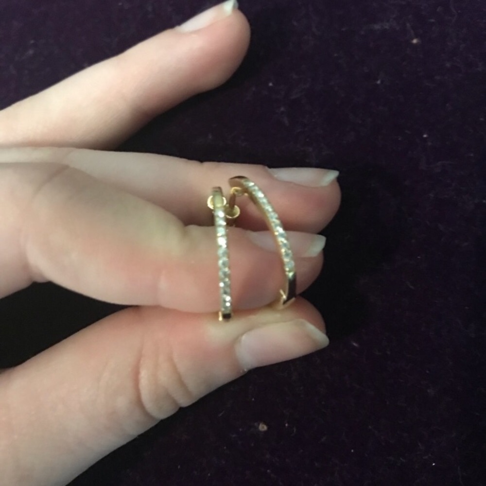 Gold earrings